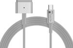 Prestige Charge USB-C - MagSafe 2 töltőkábel, PRESTIGE CHARGE, 100W, 1.8m, Fehér, LED kijelző (PC-CA-MagSafe2_100W_1.8m_alb)