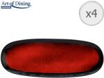 Art of dinning by HEINNER Art of dining Heinner Vulcano tálca készlet, kerámia, 38 x 15 cm, 4 db