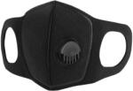 THK Többször használható és mosható maszk szeleppel, szelep, Fekete (neopren-NEGRU-1)
