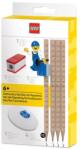 LEGO® Grafitceruza szett, HB, hegyezővel, radírral, mini figurával, LEGO (L53708)