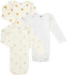 Petit Bateau Body pentru copii LOT BODIES X3 Petit Bateau Alb 18 luni