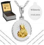 Golden Celebrity Ezüst Szingapúri Nyaklánc Pr 925 Medál Ajándék Gravírozás Nőknek