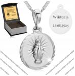 Golden Celebrity Gyönyörű Szingapúri Nyaklánc Csodálatos Medál 925+GRAVÍROZÁS Keresztelő Bérmálás