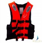WAVE SEA Mentőmellény XL-es, piros, felnőtt horgász sup (WS-KAM-XL-C)