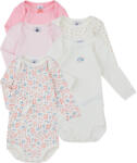 Petit Bateau Body pentru copii 5 BODIES US ML Petit Bateau roz 3 luni