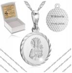 Golden Celebrity Ezüst Nyaklánc Közösségi Lánc Medál 925 Kislánynak Gravírozás (srebrny łańcuszek z medalikiem na komunię 925) - allegro - 14 585 Ft