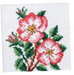 Orchidea Keresztszemes Hímzés Vadrózsa (7515)