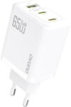 Dudao A29 GaN Hálózati Töltő 65W - 2xC + A - Fehér (A29)