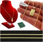 Golden Celebrity Elegáns Arany Nyaklánc Közösségi Medál Minta 925/585 14K Ajándék