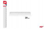 D. rect Műanyag vonalzó 20cm (007131)