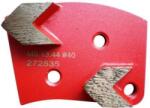 Corax Pro 8508 Gyémánt betoncsiszoló szegmens nyíl alakú, 3 lyukú, M8/QC, közepes, jobbos 40x10x10 mm P40 (8508.13.44-R-EASY)