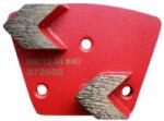 Corax Pro 8506 Gyémánt betoncsiszoló szegmens nyíl alakú, 3 lyukú, M6, közepes, jobbos 40x10x10 mm P40 (8506.13.44-R)