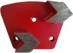 Corax Pro 8506 Gyémánt betoncsiszoló szegmens nyíl alakú, 3 lyukú, M6, közepes, balos 40x10x10 mm P40 (8506.13.44-L)