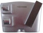 Corax Pro 8512 PCD betoncsiszoló szegmens U-csatlakozással, kerek, jobb 40x10x10 mm P40 (8512.71.02-R)