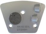 Corax Pro 8506 PCD betoncsiszoló szegmens 3 lyukú, M6, kerek, balos 40x10x10 mm (8506.62.02-L)