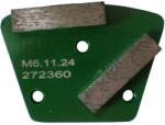 Corax Pro 8506 Gyémánt betoncsiszoló szegmens 3 lyukú, M6, kemény 40x10x10 mm P40 (8506.11.24)