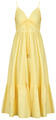 Michael Kors Rövid ruhák POPLIN MIDI DRESS Citromsárga EU S