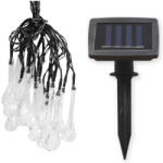 Masterled Napelemes LED girland fényfüzér 40LED 60lm 3000K Meleg, könnycsepp alakú IP44 7, 85m Masterled (LVTSOL0554)