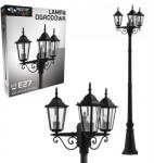 Masterled Kerti Lámpa Lámpás Kültéri Álló Oszlop 3x E27 Fekete IP44 237, 5cm Victoria Masterled (LVTOPR3612)