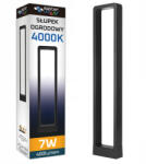Masterled Rio Masterled LED kerti lámpa, kültéri oszlop alakú, álló, 7W, 400lm, 4000K, semleges, 120°, fekete, IP54, 80cm (LVTOPR3576)