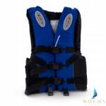 WAVE SEA Mentőmellény L-es, kék, felnőtt horgász sup (WS-KAM-L-N)