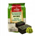 Akura Chipsy Nori Pirított Tengeri Alga Wasabi Ízű 4, 5 g Ropogós Snack (Solmoi)