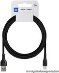  Cable USB A to USB C Blue Star 3A 60W ECO 1 m PJ68-25-3 black (5903396364402)
