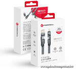  Cable 4in1 USB C / USB A to USB C / Lightning Forcell F-Energy QC PD 3A 60W 1 m C241 chrome (5903396298318)