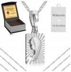 Golden Celebrity Női Hosszú Szingapúri Nyaklánc Medál 925 +gravírozás 70CM Ajándék