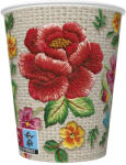  Hímzés Embroidery Folk papír pohár 8 db-os 250 ml (PKK768070) - eking
