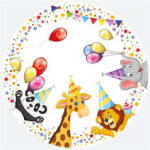  Happy Birthday Star papírtányér 8 db-os 18 cm (PKK727091)