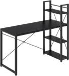 VASAGLE Íróasztal, Vasagle, fekete, 137.2x60x118.7 cm (LWD049B56)