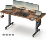 VASAGLE Állítható íróasztal, Vasagle, barna, 160x70x120 cm (LSD176X01)