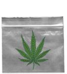 Black Leaf Pungi Ziplock Hemp Leaf transparente 55x65mm x100