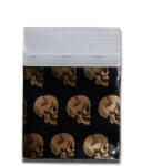 Black Leaf Pungi Ziplock Skull 24x24mm x100