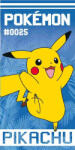Carbotex Pokémon Pikachu fürdőlepedő, strandtörölköző 70*140cm (POK2408005-R)