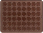 Lékué Silicone Macaron Baking Mat macaron sütőlap 24 adagos, 40x30cm, platina szilikon, barna