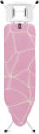 Brabantia vasalódeszka fix támasszal 124x38cm - B méret, fehér váz, lila hullámok Vasalódeszka