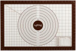 Lékué Non-stick Silicone Pastry Mat tapadásmentes nyújtólap mérőskálával, 60x40cm, platina szilikon, barna