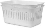 Brabantia Collect-It Laundry Basket Set of 2 műanyag szennyeskosár 2db-os szett, 40L, műanyag, fehér