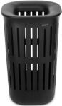 Brabantia Collect-It Laundry Basket magasított műanyag szennyestartó fedéllel, 55L, műanyag, fekete