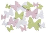  Fluturasi lemn color pentru aranjamente florale set 18 buc (45447)