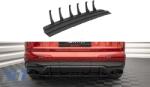  Maxton Design spoiler suitable for front S-Line bumper on Audi Q7 S-Line, SQ7 after 2019, black lacquer (ABAUSX6008232)