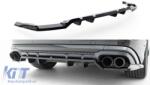  Maxton Design spoiler suitable for rear bumper of Audi Q8 2018-2023, black lacquer (ABAUSX6008190)