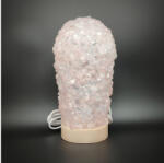 R.M. ékszer Lámpa USB Rózsakvarc henger 15cm (017655)