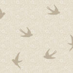 Ugepa Bézs virágos gyerektapéta kismadár sziluettekkel - Ugepa Sweet Dreams N07007 (N07007)