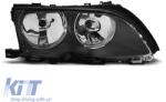  Single rib kidneys in black lacquer suitable for BMW 3 Series E46 sedan, touring 2001-2005 (ABBMGR6009314)