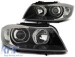  Xenon headlight set suitable for BMW 3 Series E90, E91 2005-2008 with black base, left and right (ABBMHX6010463)