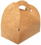 Paper Craft SET 50 Cutii Kraft natur pentru prajituri (17x10x9, 5 cm)