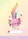 ICO Füzet, tűzött, A5, lecke, 32 lap, ICO "Süni", axolotl (TICSULFAX) - onlinepapirbolt